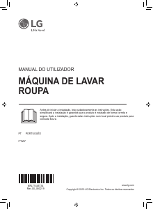 Manual LG F4WN408N0 Máquina de lavar roupa