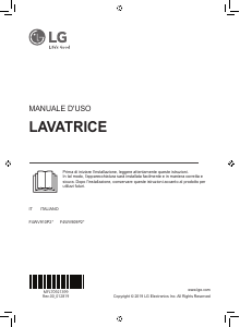 Manuale LG F4WV910P2 Lavatrice