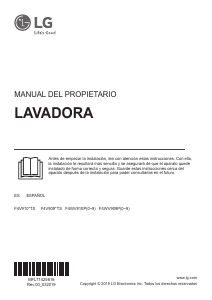 Manual de uso LG F4WV910P2 Lavadora