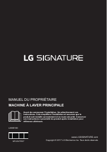 Mode d’emploi LG LSWD100 Lave-linge