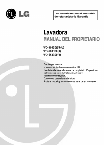 Manual de uso LG WD-10130FU Lavadora