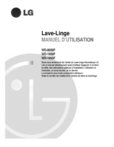 Mode d’emploi LG WD-1050F Lave-linge