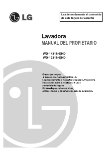 Manual de uso LG WD-12311FD Lavadora