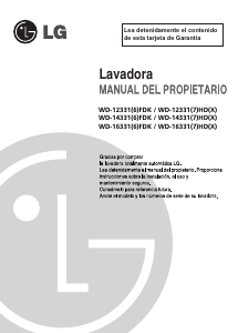 Manual de uso LG WD-12331FDK Lavadora