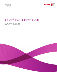 Manual Xerox DocuMate 4790 Scanner