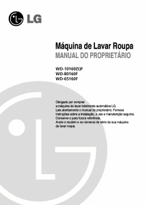 Manual LG WD-80160FU Máquina de lavar roupa