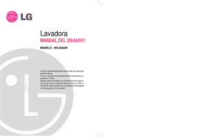 Manual de uso LG WD-8030W Lavadora