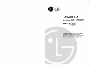 Manual de uso LG WF-T1001TP Lavadora