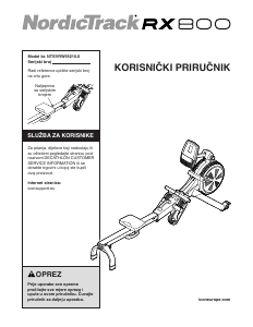 Priručnik NordicTrack RX800 Ergometar