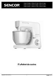 Manuale Sencor STM 3774RD Impastatrice planetaria