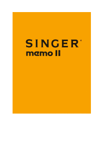 Manual Singer Memo 2 Knitting Machine