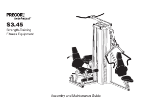 Manual Precor S3.45 Multi-gym