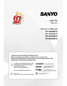 Handleiding Sanyo XT-49A081U LED televisie