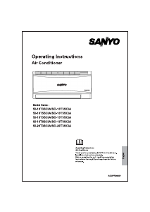 Manual Sanyo SO-15T5SCIA Air Conditioner