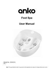 Manual Anko SS-601A Foot Bath