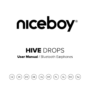 Руководство Niceboy HIVE Drops Наушники