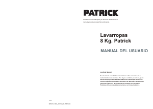 Manual de uso Patrick LPK08E10B Lavadora