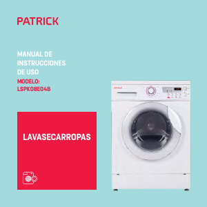 Manual de uso Patrick LSPK08E04B Lavasecadora