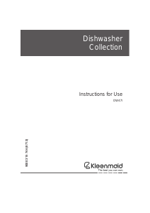 Handleiding Kleenmaid DW47I Vaatwasser