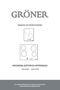 Manual de uso Gröner QE2XSB Placa