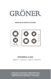 Manual de uso Gröner QEG5W Placa