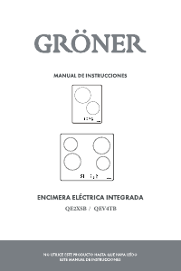 Manual de uso Gröner QEV4TB Placa