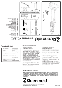 Manual Kleenmaid VC550 Vacuum Cleaner