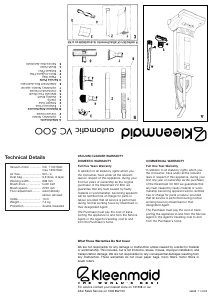 Manual Kleenmaid VC500 Vacuum Cleaner