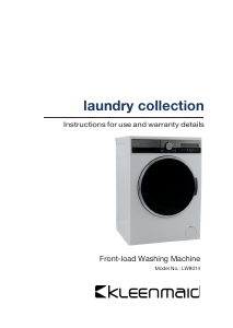 Manual Kleenmaid LW8014 Washing Machine