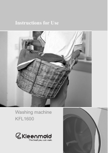 Manual Kleenmaid KFL1600 Washing Machine