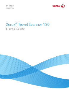 Manual Xerox Travel Scanner 150 Scanner