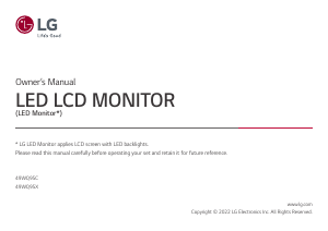 Manual LG 49WQ95C-W LCD Monitor