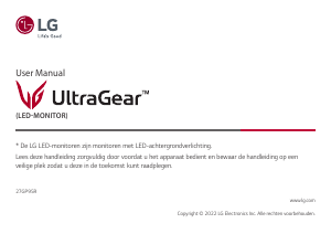 Handleiding LG 27GP95R-B UltraGear LED monitor