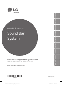 Manual LG NB4535A Speaker