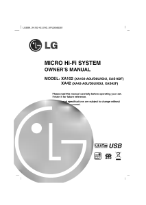 Handleiding LG XA102-D0U Stereoset