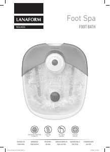 Manual Lanaform LA110414 Foot Bath