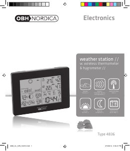 Manual OBH Nordica 4836 Weather Station