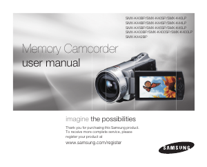 Manual Samsung SMX-K44SP Camcorder