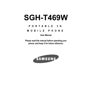 Manual Samsung SGH-T469V Mobile Phone