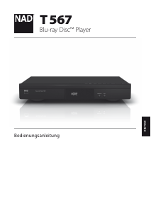 Bedienungsanleitung NAD T 567 Blu-ray player