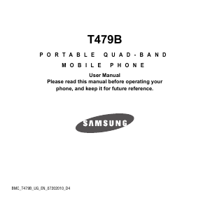 Manual Samsung SGH-T479B Mobile Phone