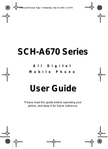 Manual Samsung SCH-A670 Mobile Phone