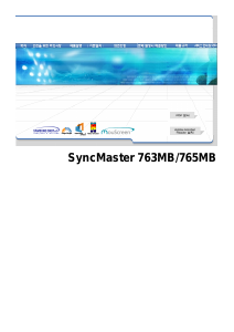 Manual Samsung 763MB SyncMaster Monitor