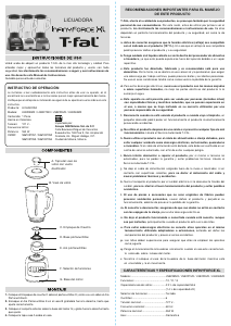 Manual de uso Tefal LN8221MX InfinyForce XL Batidora