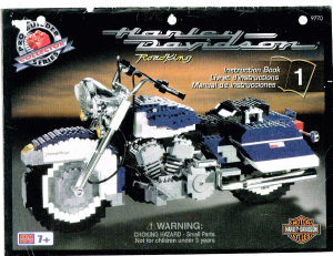 Manual de uso Mega Bloks set 9770 Probuilder Harley Davidson RoadKing