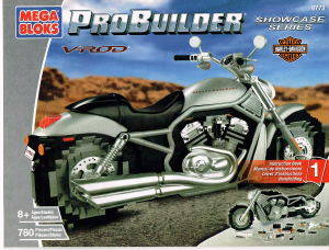 Vadovas Mega Bloks set 9773 Probuilder Harley Davidson V-ROD