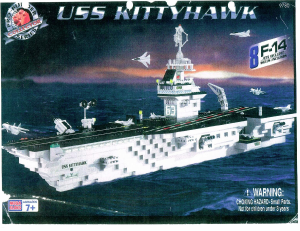 Vadovas Mega Bloks set 9780 Probuilder USS Kittyhawk