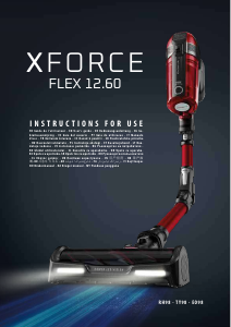 Mode d’emploi Tefal TY98C0WO X-Force Flex 12.60 Aspirateur