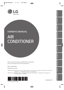 Manual LG MS09AWV Air Conditioner