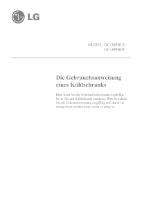 Bedienungsanleitung LG GC-309BVW Kühl-gefrierkombination